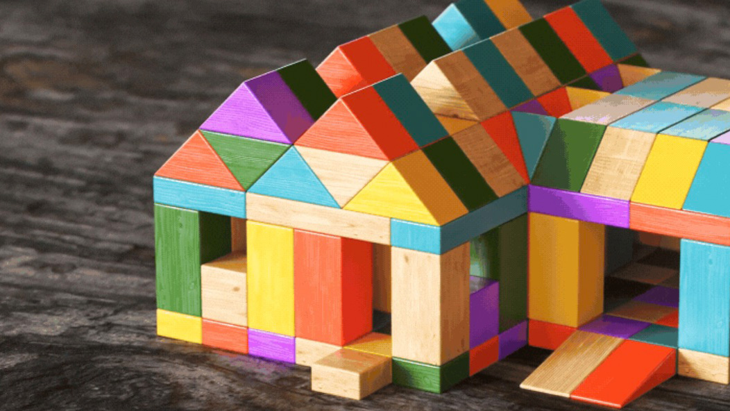 Title graphic for musical, "Out Here"